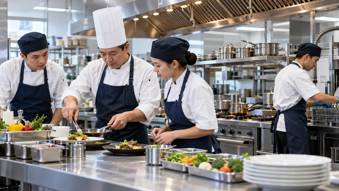 Hotel Kitchen Career Paths: Commis I, Commis II, Cook and Steward